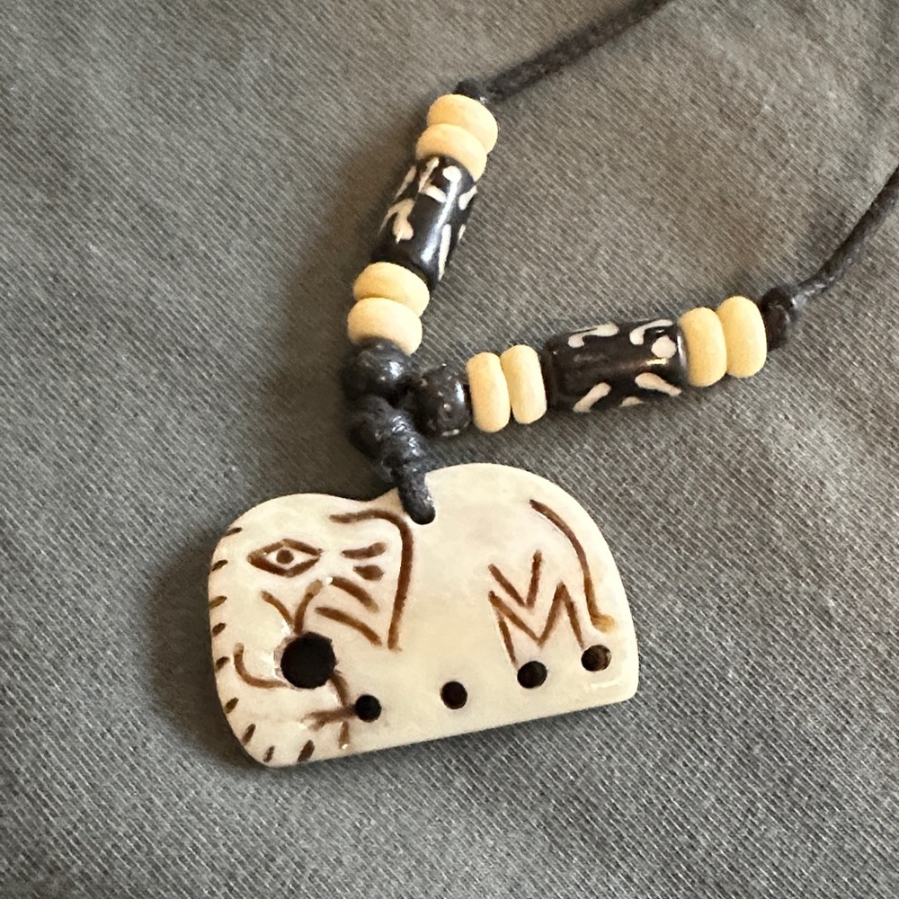 Handcrafted Tribal Pendant Necklace - Picture 2 of 2